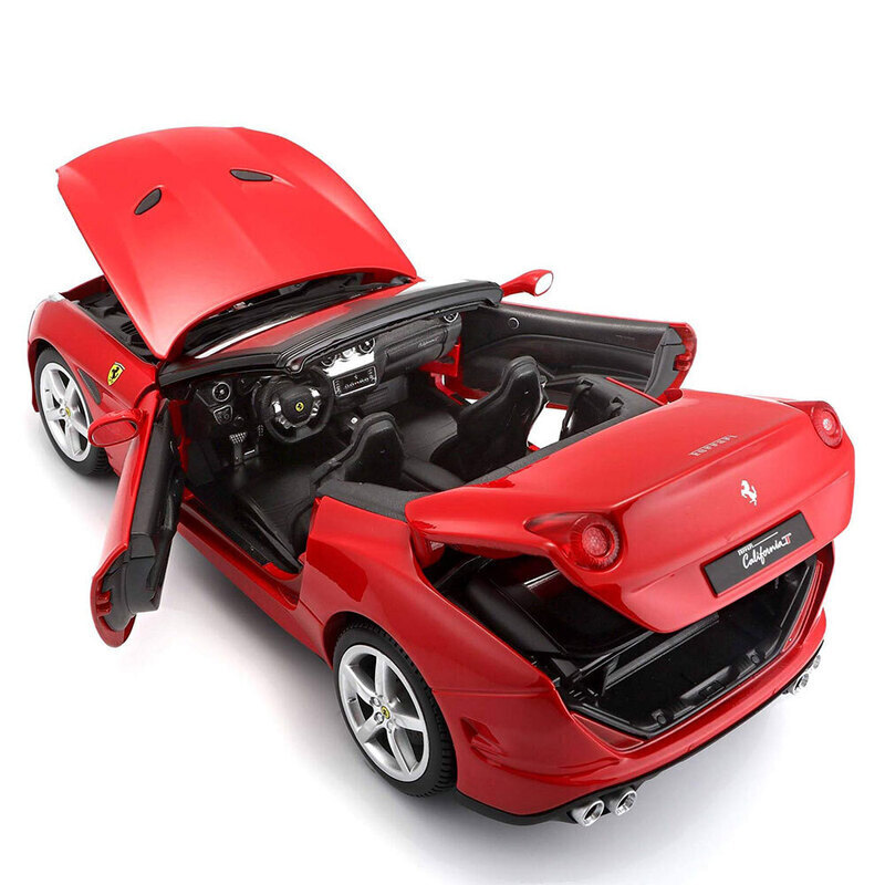 Ferrari California T Open Top, Red - Bburago 16007R - 1/18 Scale Diecast  Model Toy Car 