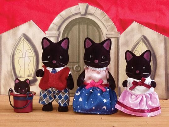 Sylvanian Families Midnight Cat Family 5530