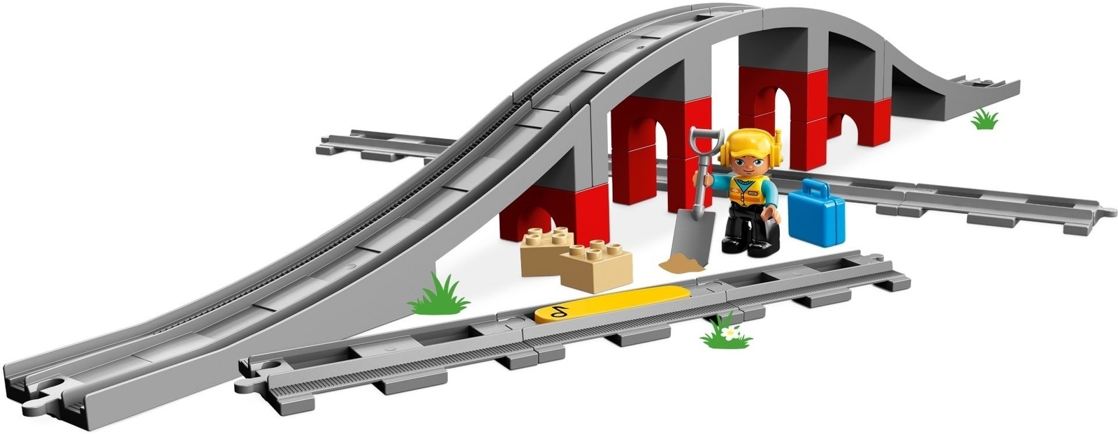 bh defekt damp LEGO Duplo Train Bridge and Tracks 10872