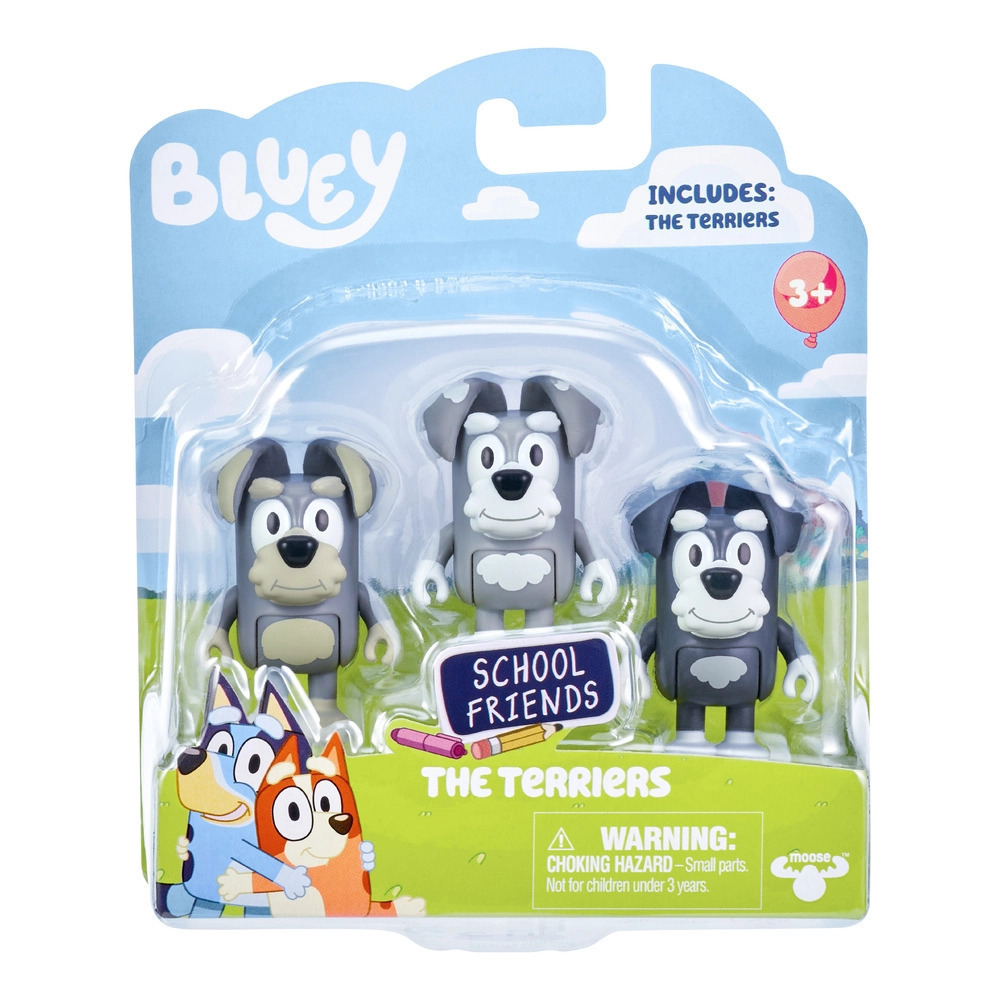Bluey School Friends The Terriers Figurine 3 pack
