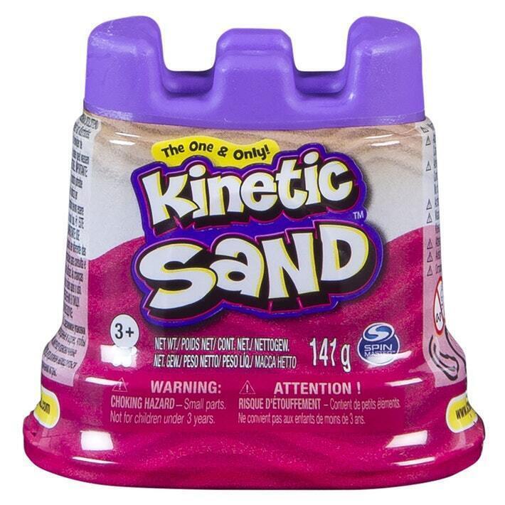 Kinetic Sand Kids Moldable Play Sand & Castle Container, 4.5-oz