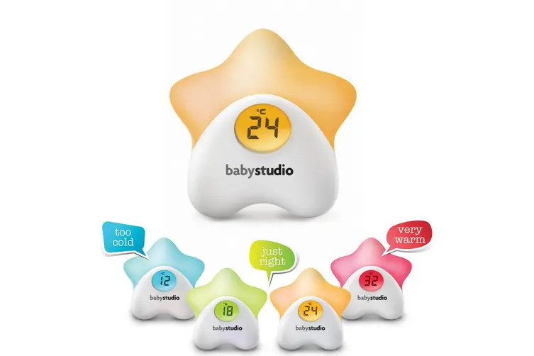 Baby Studio Sleep Easy Small Star Thermometer & Night Light