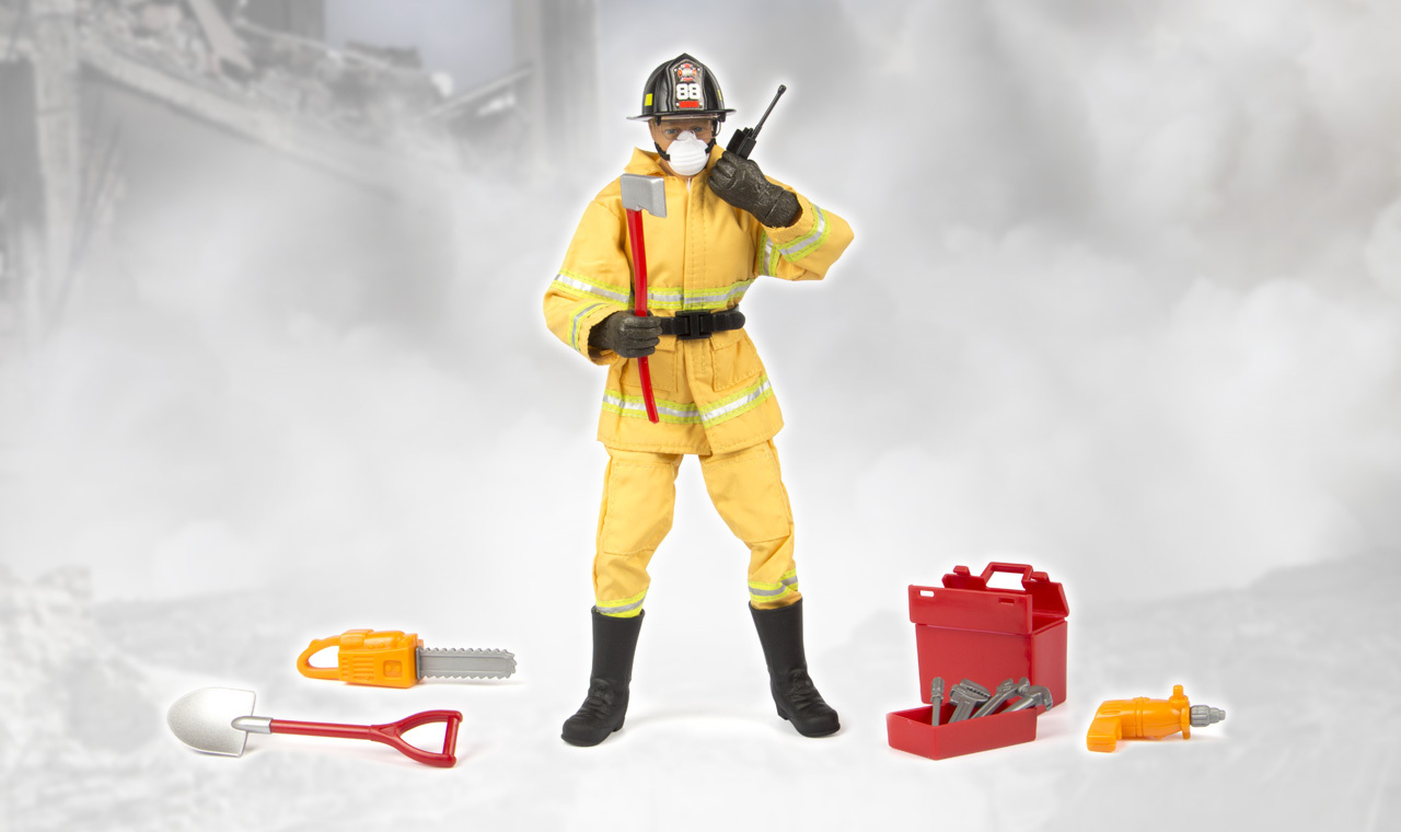 World Peacekeepers Firefighter 12 inch Figure 16 Scale eBay