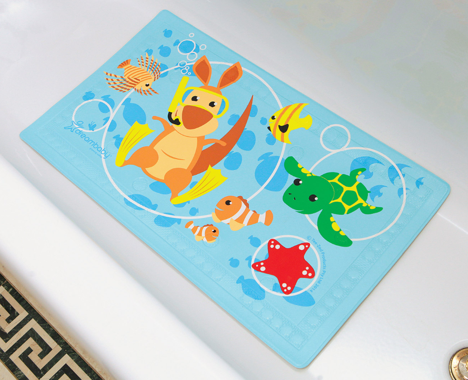 Dreambaby WatchYourStep AntiSlip Bath Mat with 'Too Hot!' Water