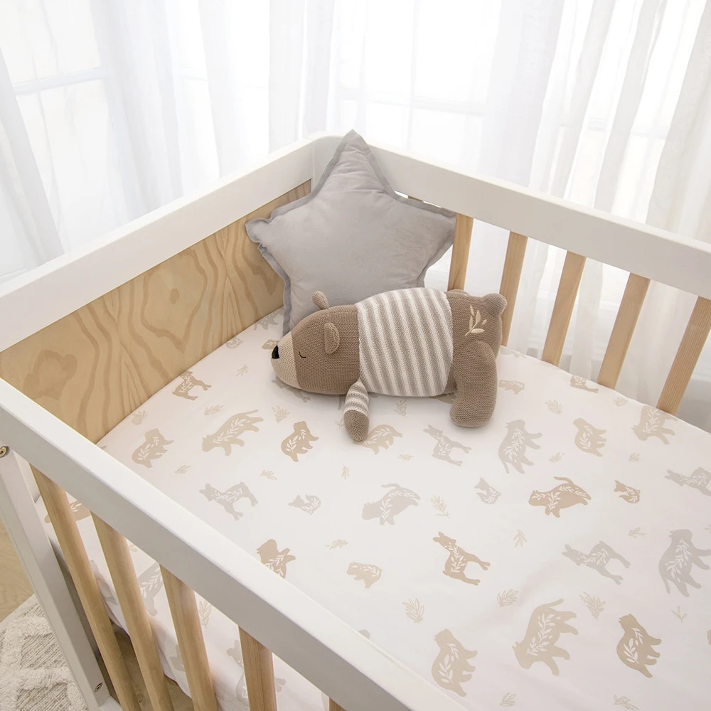 Large cot sales fitted sheet