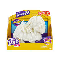 little live pets noodle pup white