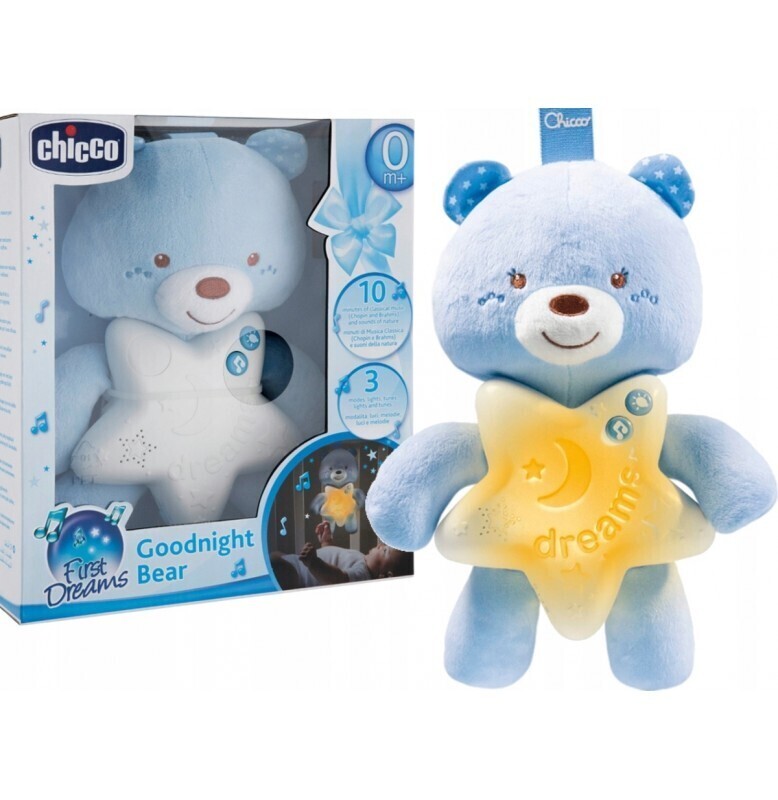 Chicco First Dreams Goodnight Bear Nightlight Pink