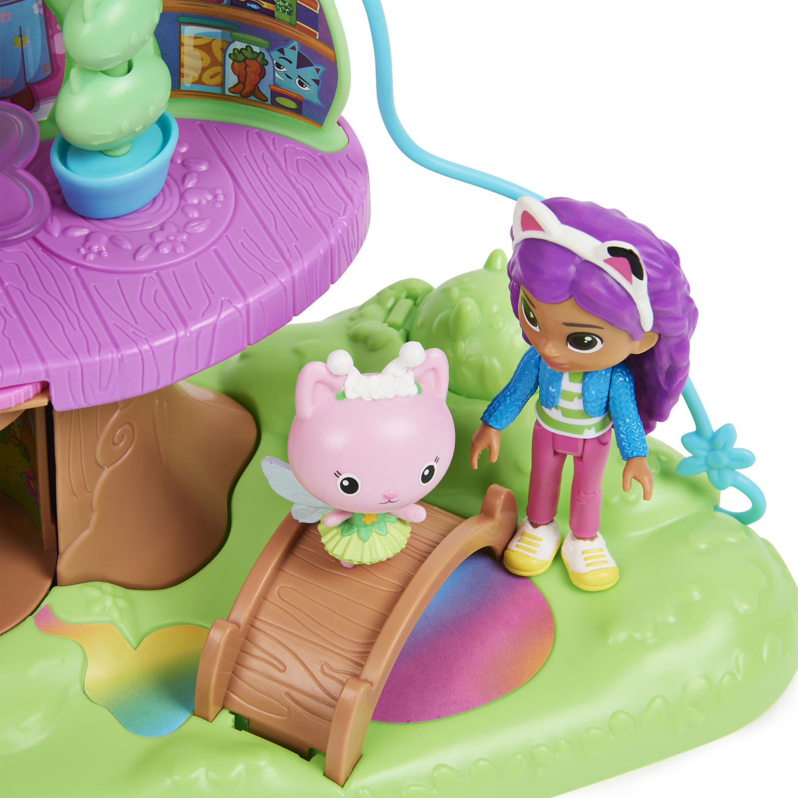 Gabby's Dollhouse Kitty Fairy's Garden Treehouse Playset