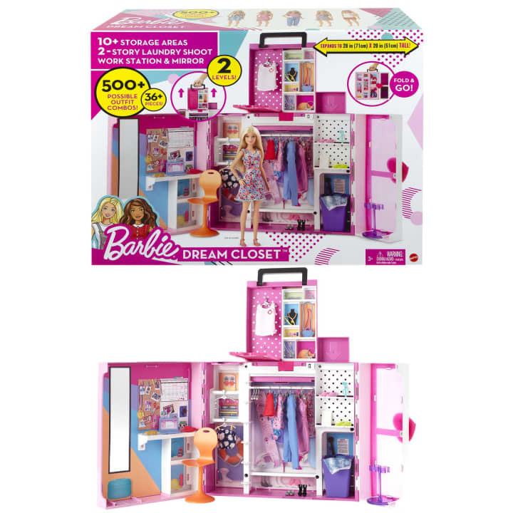 Barbie Dream Closet Playset 2+ Ft. Wide 35+ Pieces