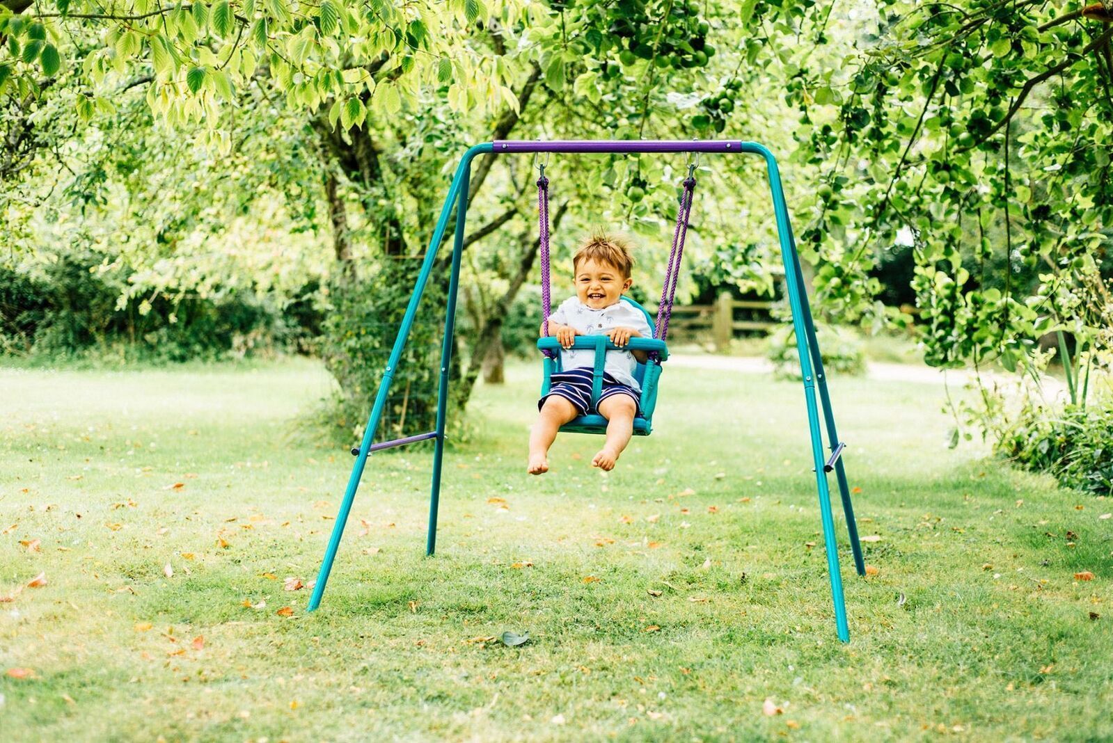 Plum 2in1 Swing Set (Purple/Teal)