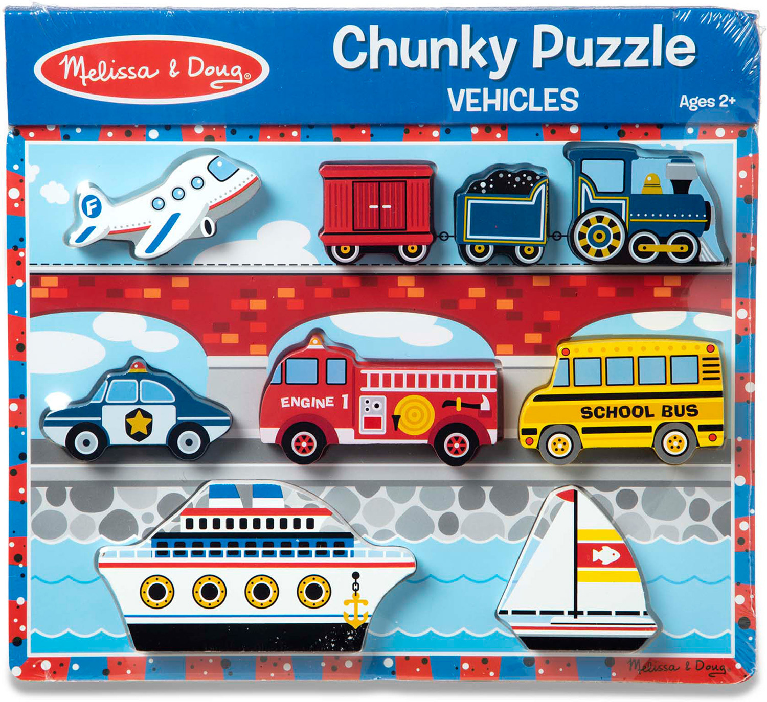 Melissa & Doug Chunky Puzzle Vehicles 3725
