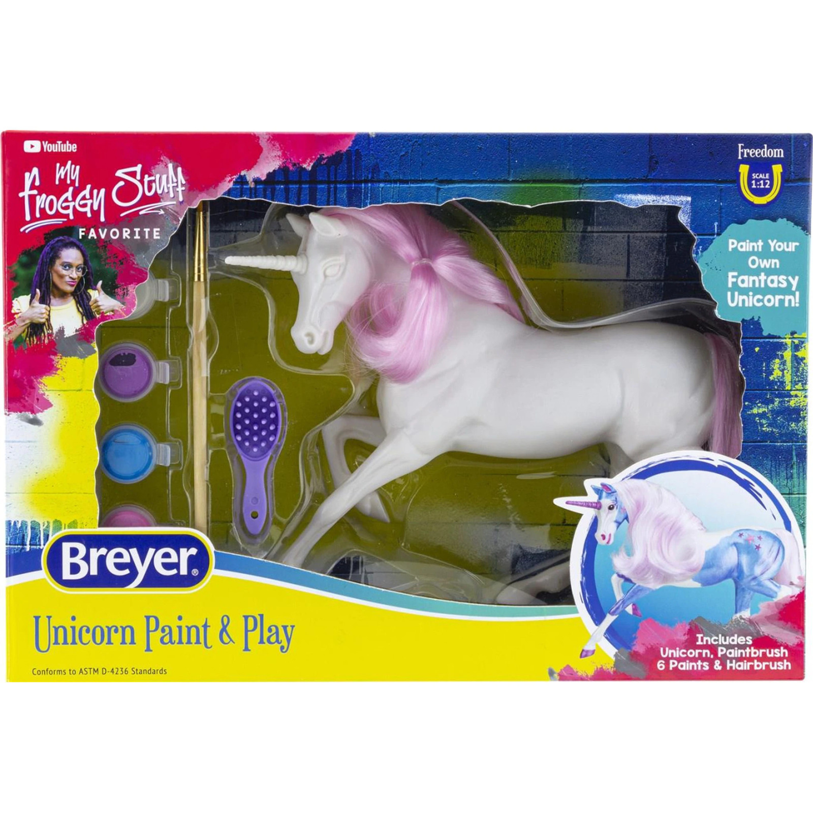 Breyer Unicorn Paint and Play 112 scale