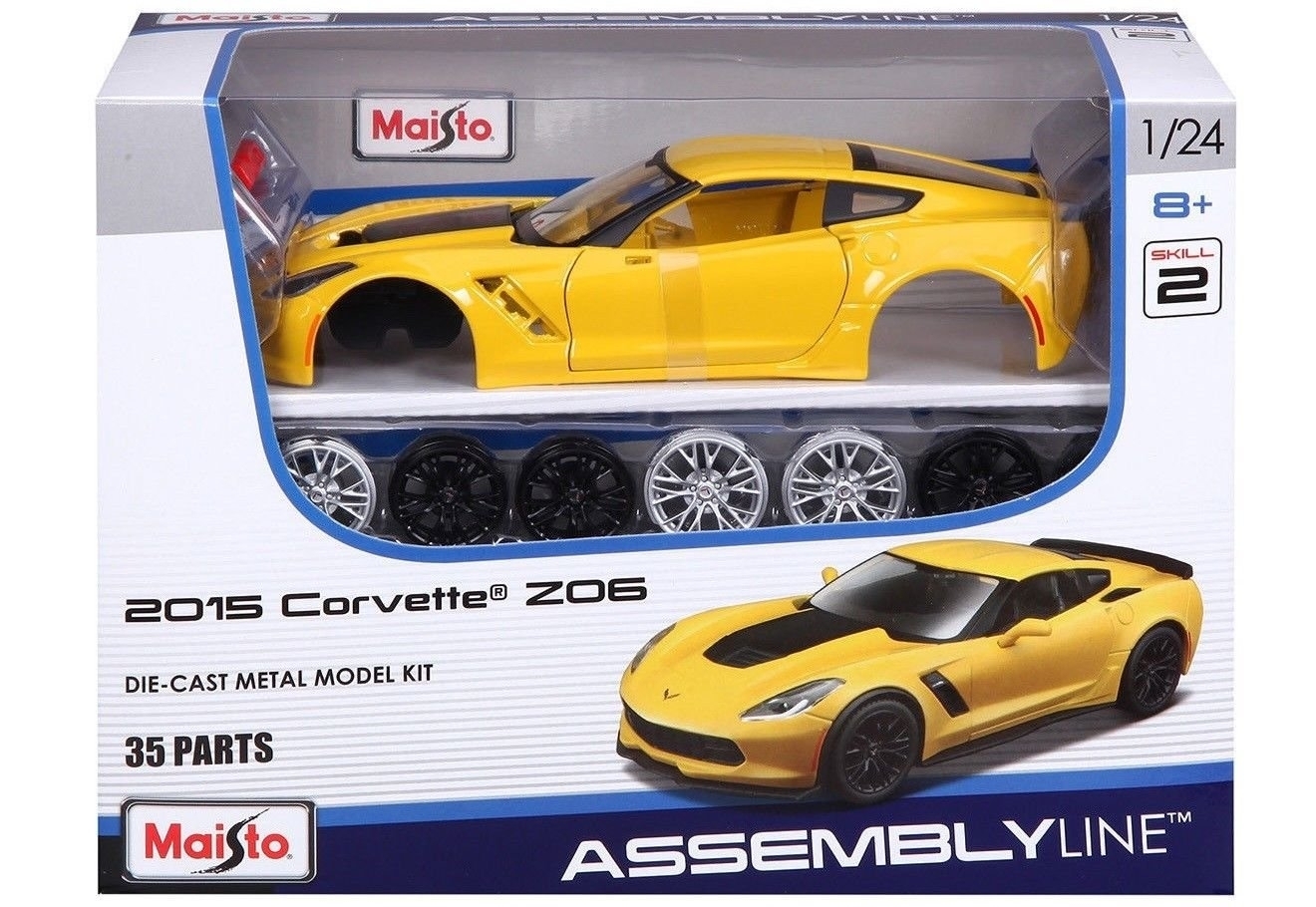 Maisto Assembly Line 2015 Corvette Z06 124 Scale DieCast Model Kit