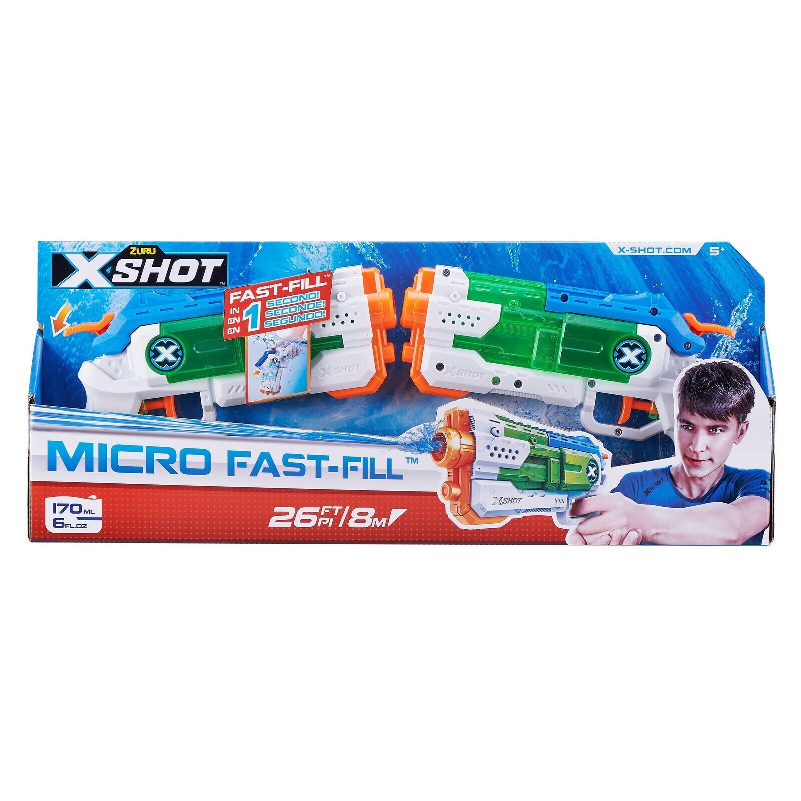 Zuru XSHOT Micro Fast Fill Water Gun Twin Pack