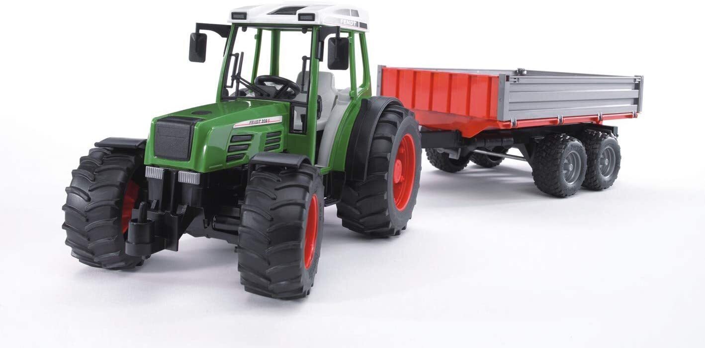 bruder fendt 209 s tractor with tipping trailer 116 scale