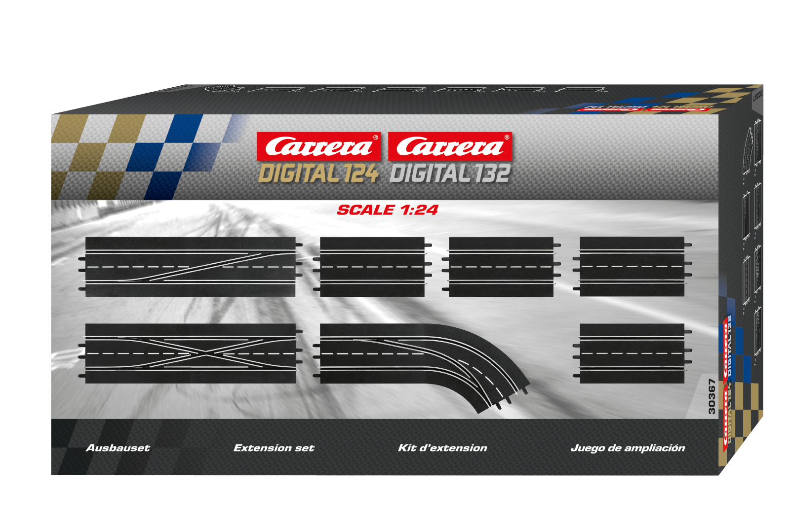 Carrera Digital Extension Track 1:32/1:24 Scale 7 Pieces