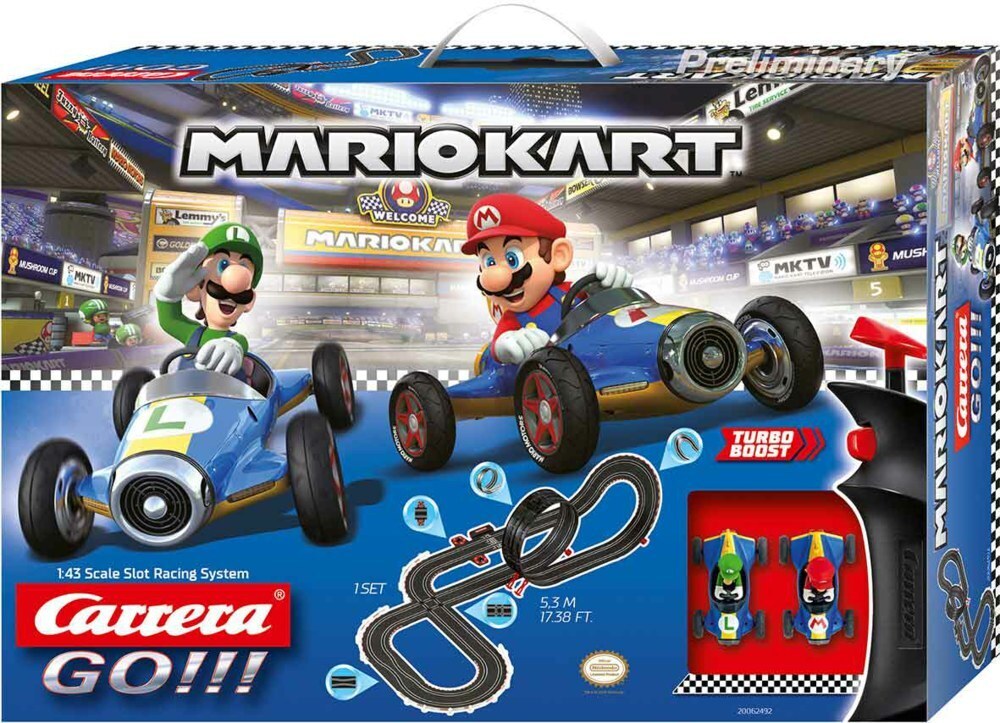Carrera Go!!! Nintendo Mario Kart 1:43 Scale Slot Car Set