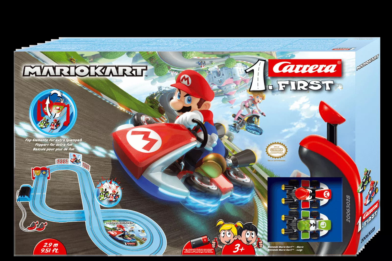 Carrera My First Battery Slot Car Set Mario Kart - Mario vs. Luigi