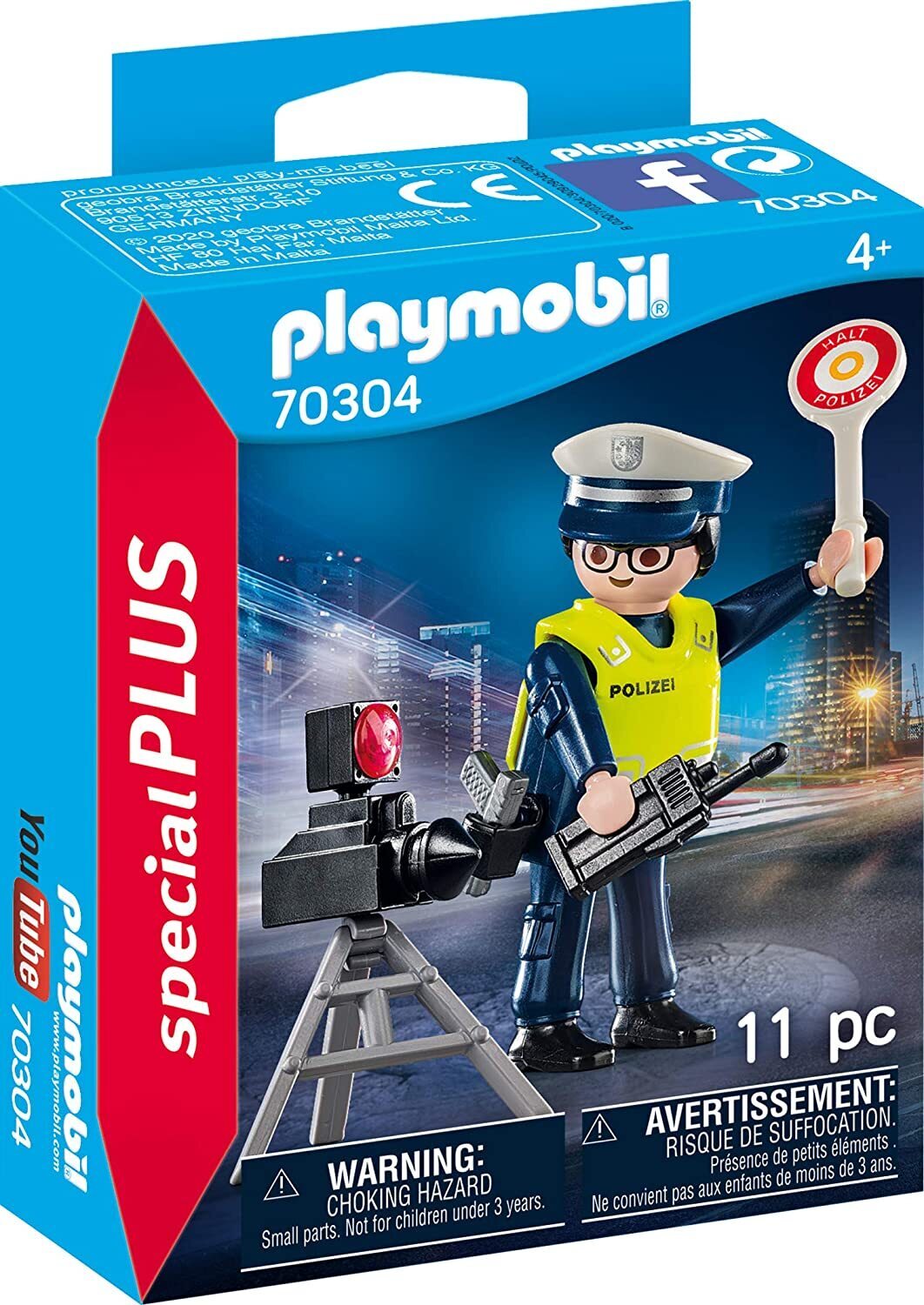 Playmobil Police Officer with Speed Trap 70305