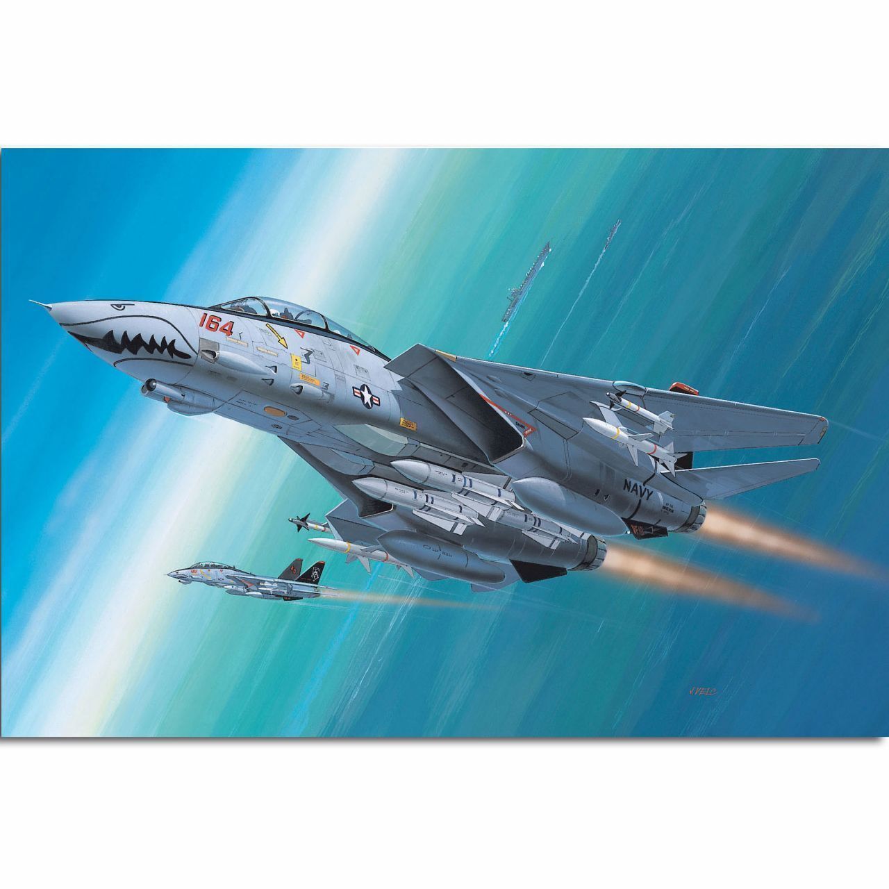 Revell Plastic Model Kit F14D Super Tomcat 1144 scale (paint & glue not included)