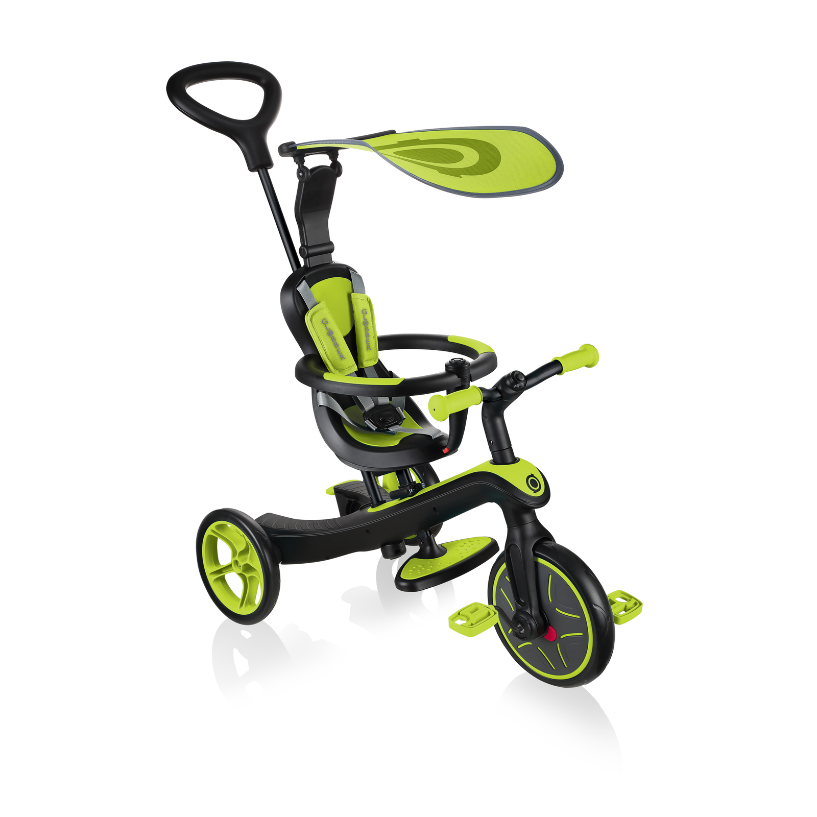 Globber Explorer Trike 4 in 1 Allinone Trike & Balance Bike Lime Green