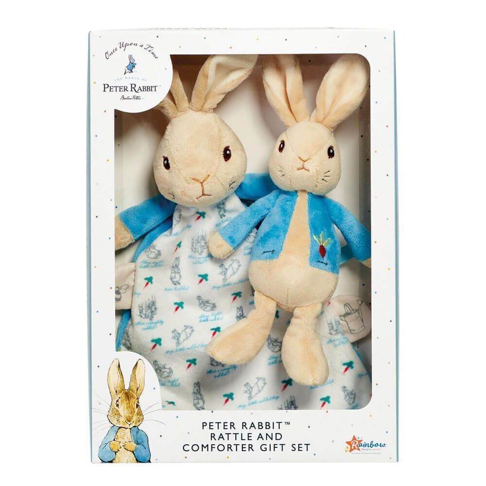 Peter Rabbit Rattle & Comforter Gift Set