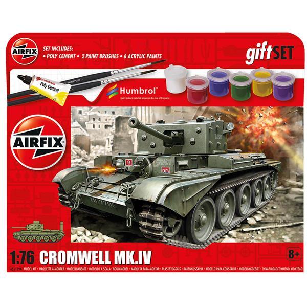 1:76 SCALE LEVEL 1 Airfix Cromwell Tank Mk 4 Starter Set 