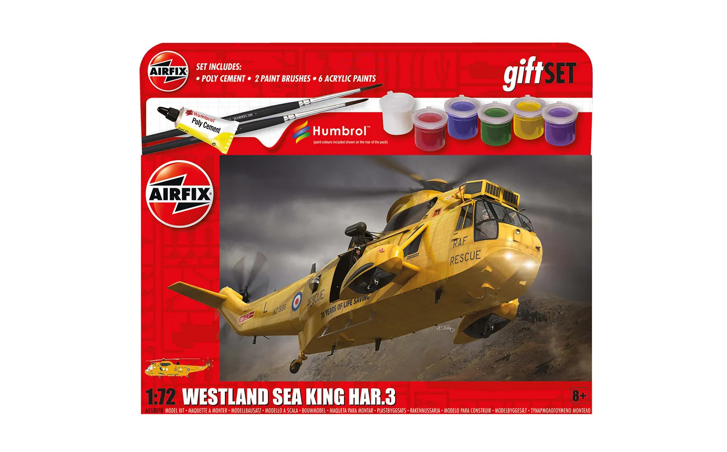 Airfix Starter gift Set Westland Sea King Har.3 172 Scale Model Kit