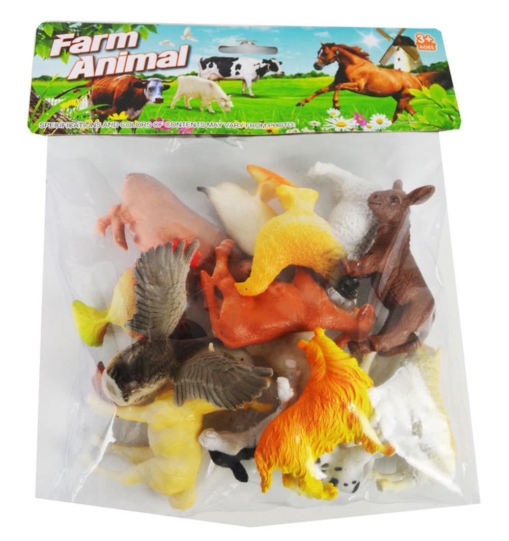 UCOK Farm Animal Toys in Bag 12pc