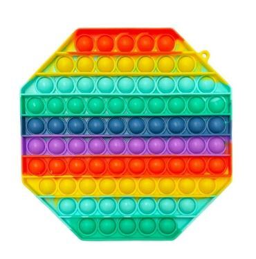 Pop It Fidget Toy Jumbo Size Rainbow 