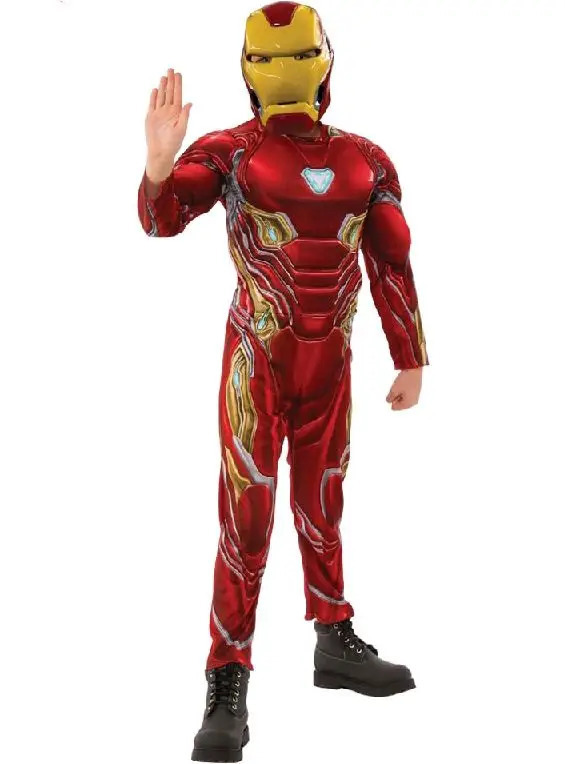 Marvel Avengers Infinity War Iron Man Deluxe Child Costume Size 5-7yrs