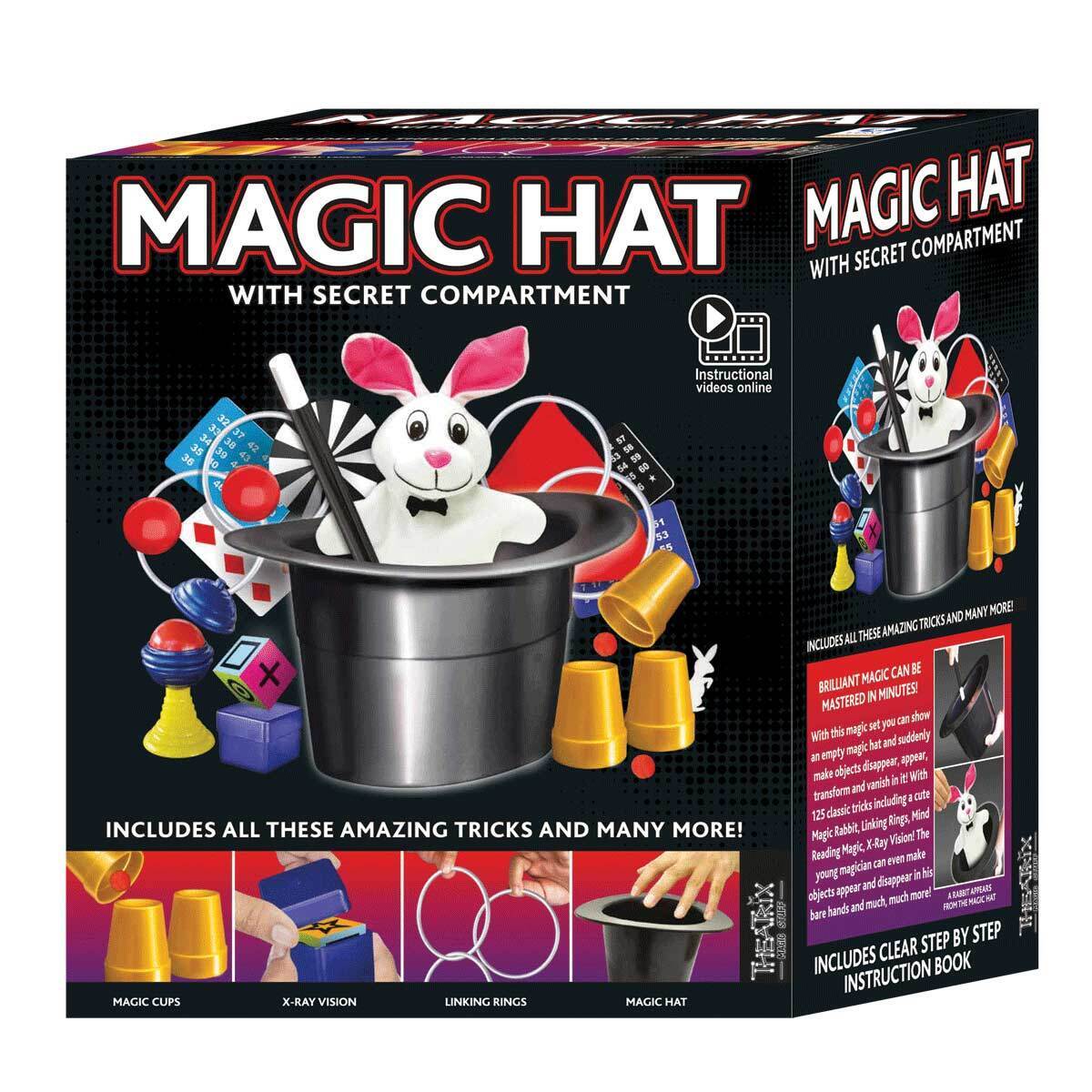 Ezama Magic Hat 125 Tricks With Secret Compartment Magic Trick Set