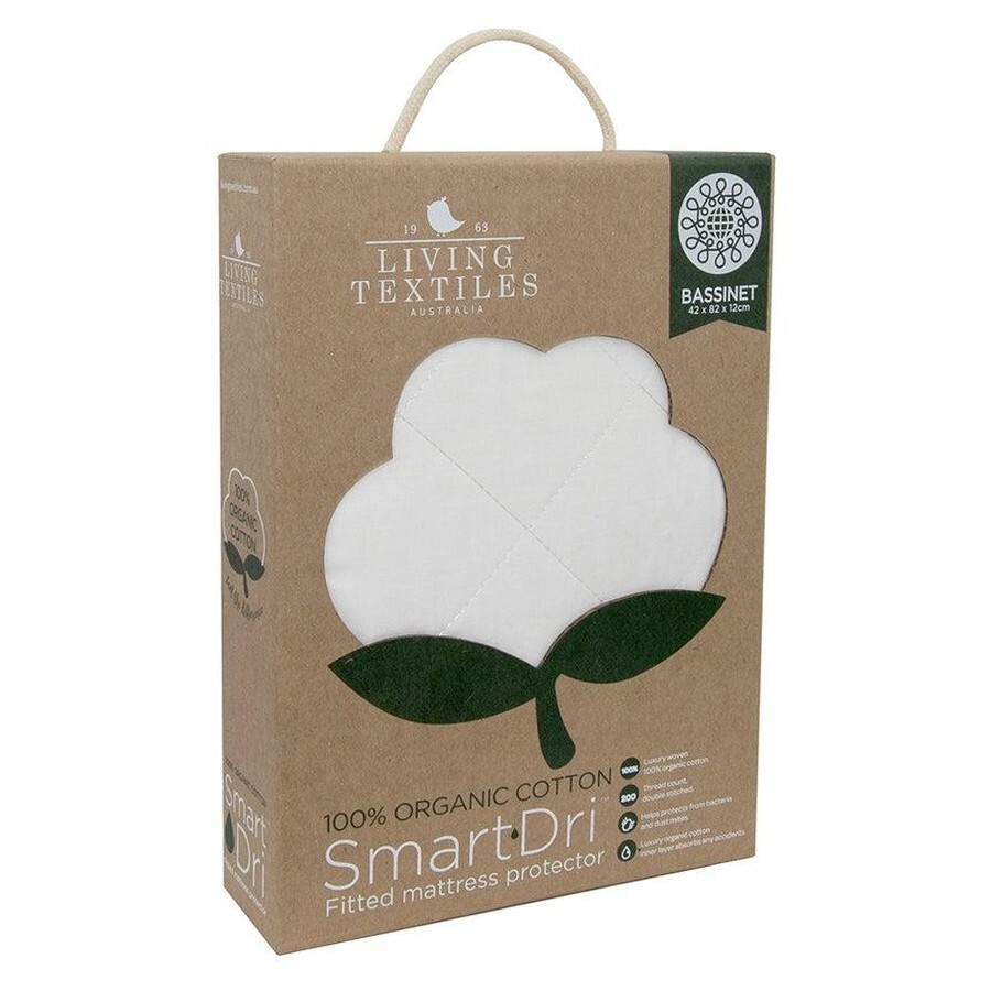 Living Textiles Organic Cotton Smart Dri Fitted Mattress Protector