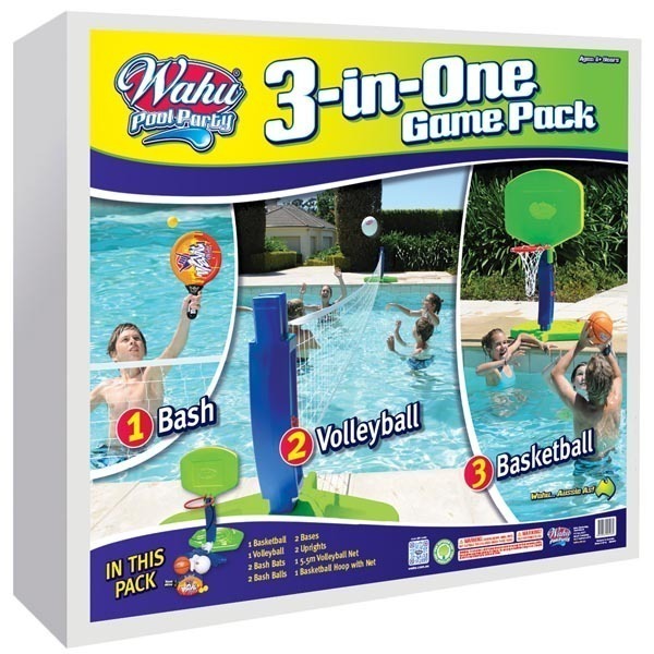 Wahu Pool Party 3 in One Game Pack pool games