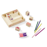 Melissa & Doug Wooden Friendship Stamp Set MND1632