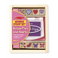 Melissa & Doug Wooden Butterfly And Heart Stamp Set MND2415