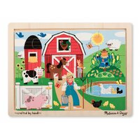 Melissa & Doug Boxed Jigsaw Farm Animals 4 x 12pc Puzzles MND3793 **
