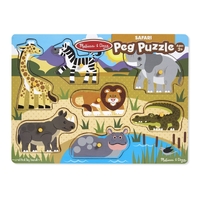 Melissa & Doug Safari Peg Puzzle MND9054