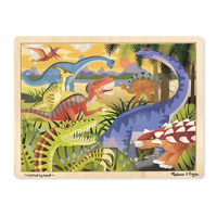 Melissa & Doug Dinosaurs 24pc Wooden Jigsaw Puzzle MND9066