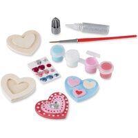 Melissa & Doug Created by Me! Wooden Craft Kit Heart Magnets MND9643