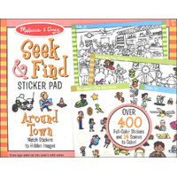 Melissa & Doug Seek & Find Sticker Pad Around Town (400+ Stickers) MND30150