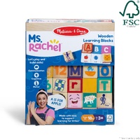 Melissa & Doug Ms Rachel Wooden Blocks & Activity Cards 50357