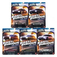 Hot Wheels Silver Series Fast & Furious Villians Set of 5 Cars HNR88-956J