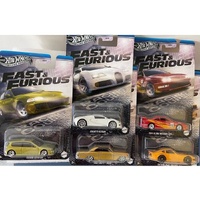 Hot Wheels Silver Series Fast & Furious Racing Course Set of 5 Cars HNR88-956K