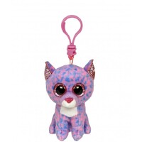 Ty Beanie Boo Clip Cassidy Lavendar Cat TY35244