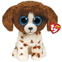 TY Beanie Boo Regular Muddles Dog Brown/White TY36249