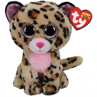 Ty Beanie Boos Regular Livvie Leopard Brown/Pink TY36367
