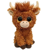 TY Beanie Boos Regular ALFIE Brown Highland Cow T22-373372