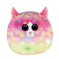 TY Squishy Beanies 25cm SONNY Cat Pink Pattern TY39239