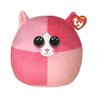 TY Squish A Boo 10" Scarlett the Pink Two Tone Cat